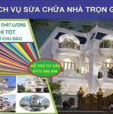 Bảng Báo Giá Sửa Chữa Nhà Tại TP-Hồ Chí Minh