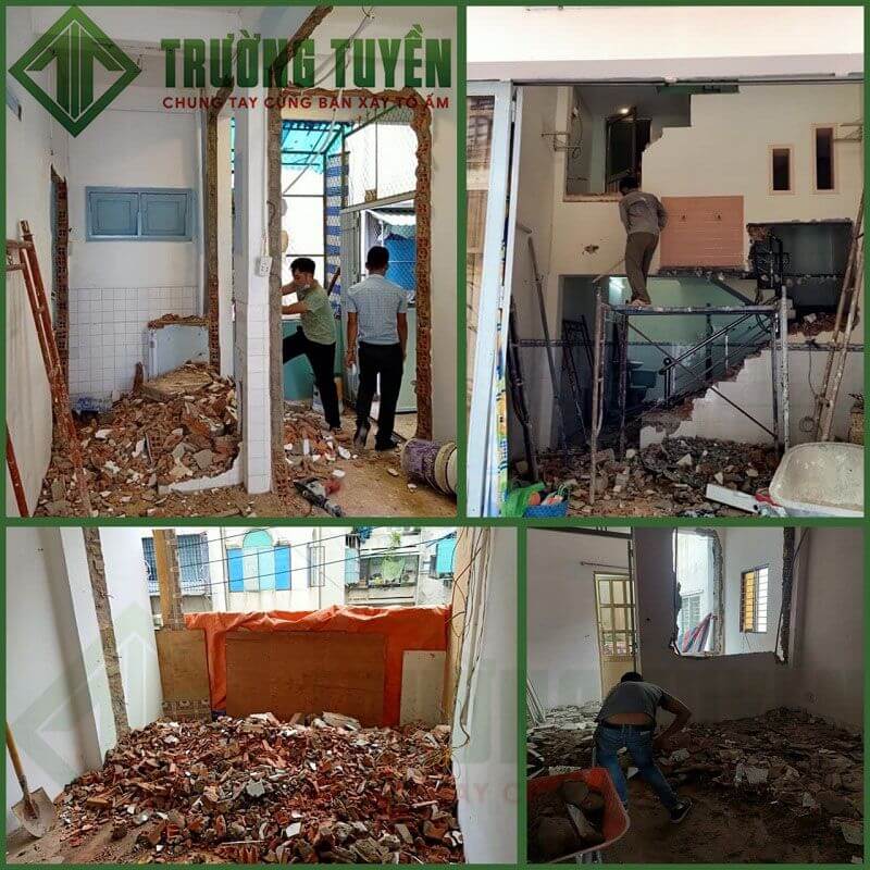 Hình ảnh Tháo Dỡ Khi Sửa Nhà Chị Hồng Tạ Quang Bửu Quận 8